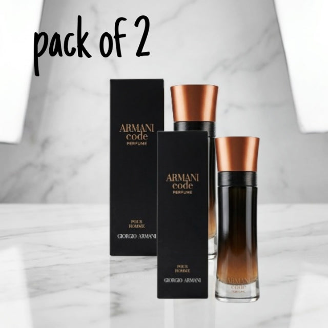 Armani Code Parfum for Men – (Pack of 2) 100ml