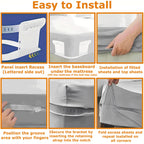 Portable Bed Rail Divider & Sheet Fastener Set