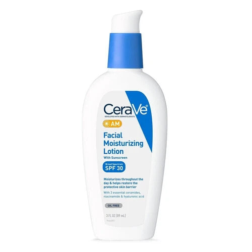 CeraVe AM Facial Moisturizing Lotion SPF 30 – 3 fl oz (89ml)